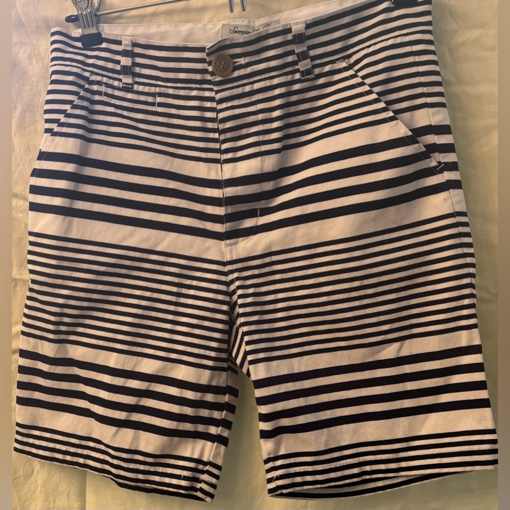 Sovereign Code Black and White Striped Kids Shorts